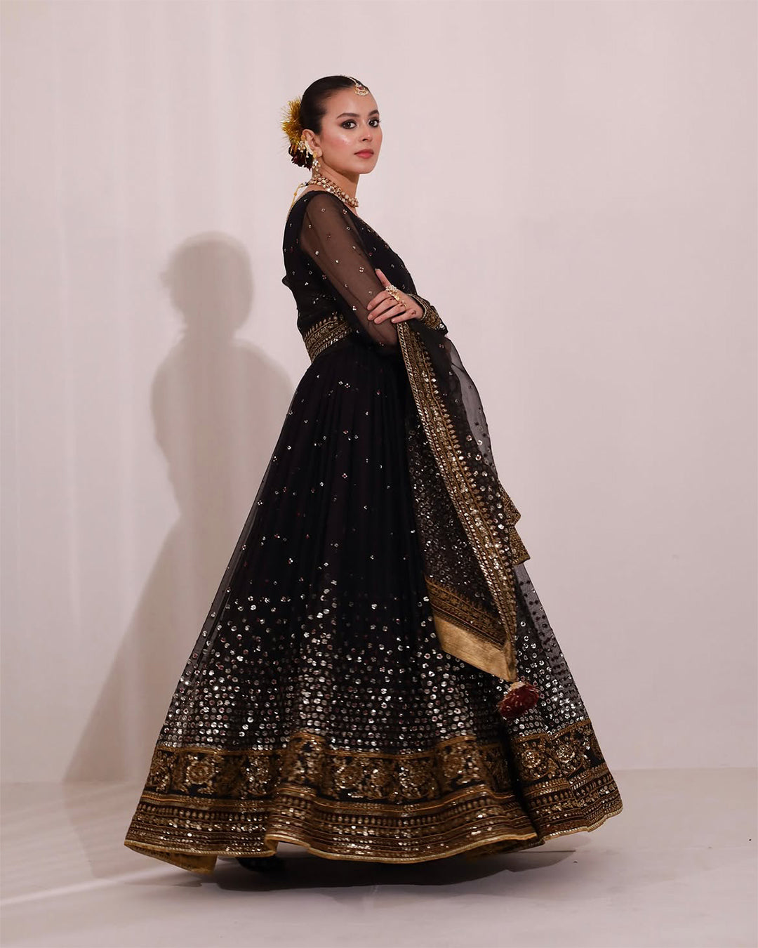 Jahan Ara Royale | Chiffon Bamber Silk 3 Piece