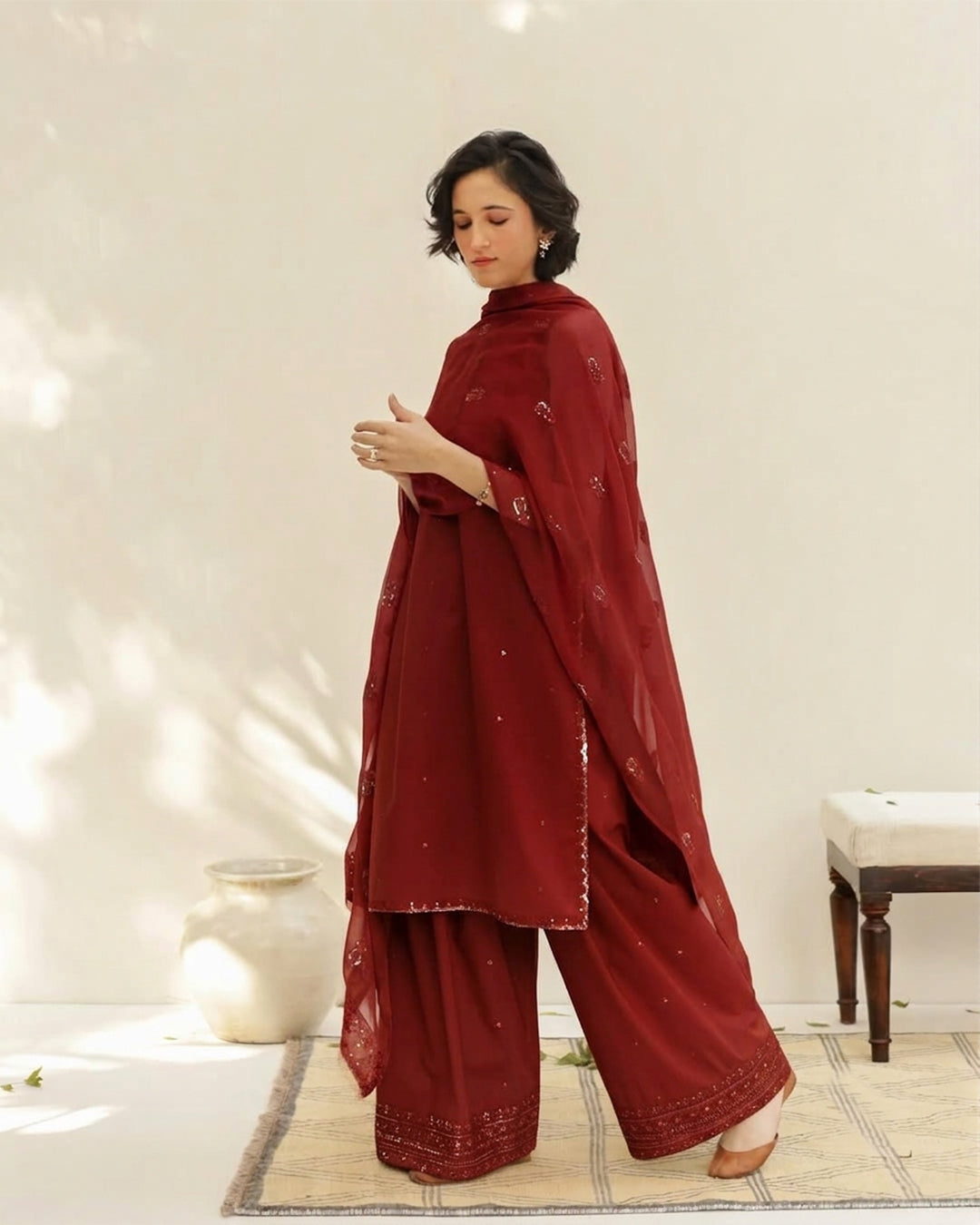 RED CODE | 3 PIECE STITCHED OUTFIT