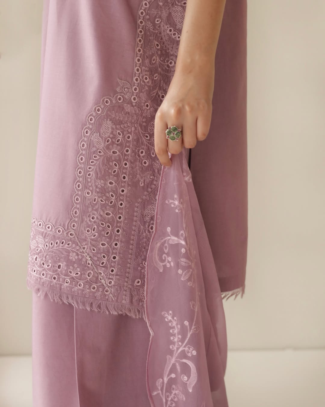 Dusty Lavender | 3-Piece Stitched