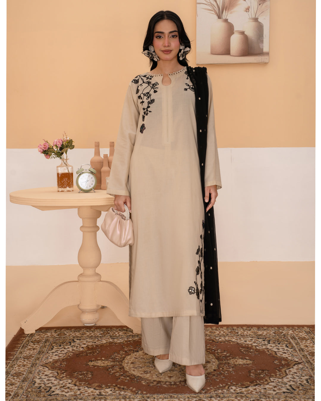 Latte | 3-Piece Stitched Suit