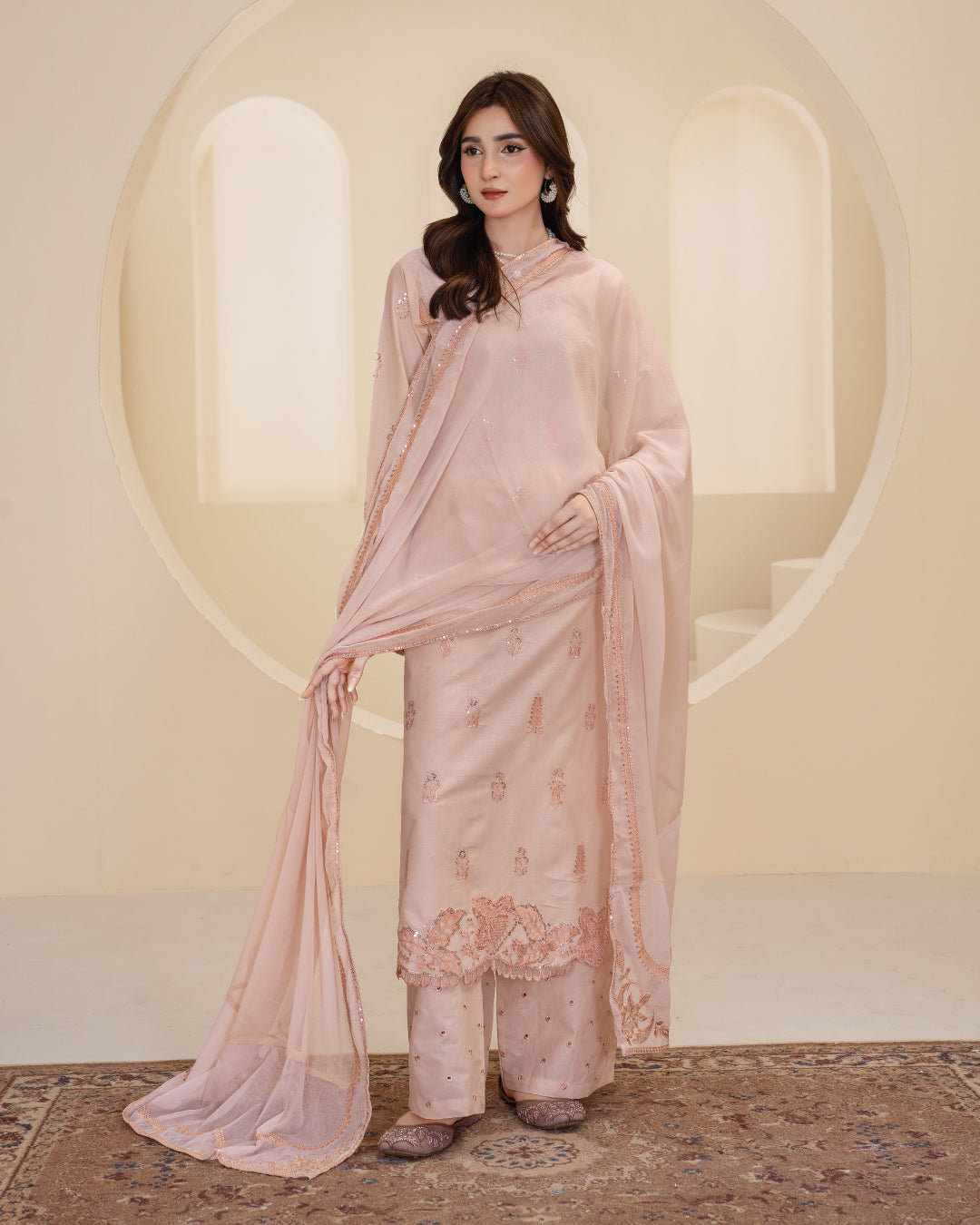 Soft Rose Pink | 3-Piece Stitched Suit