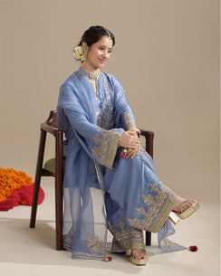 Blue Dew | 3 Piece stitched Outfit
