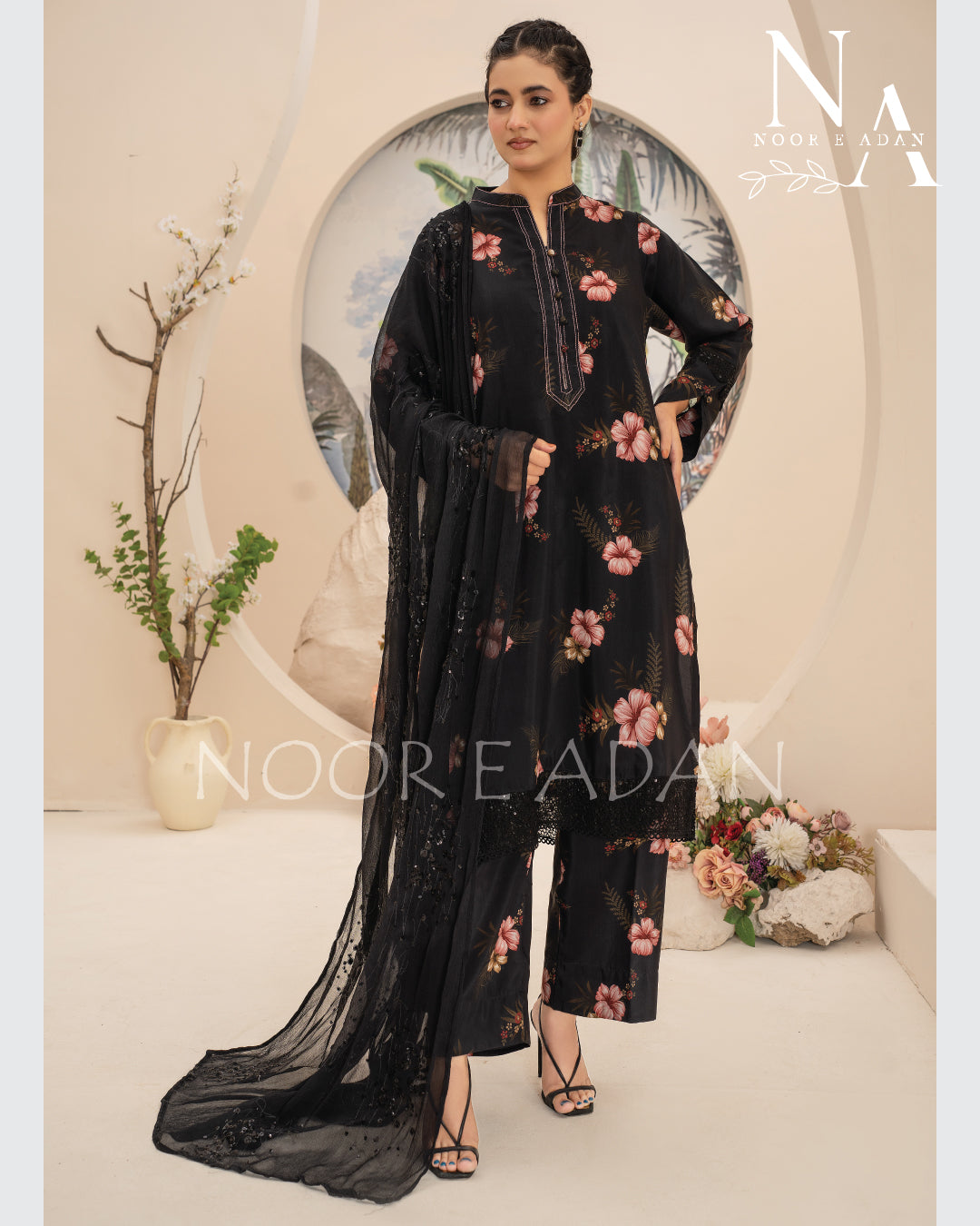 Floral Noir – Winter Viscose