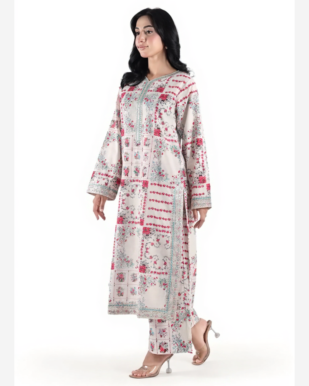 Ivory Breeze – 2-Piece Stitched Embroidered Suit
