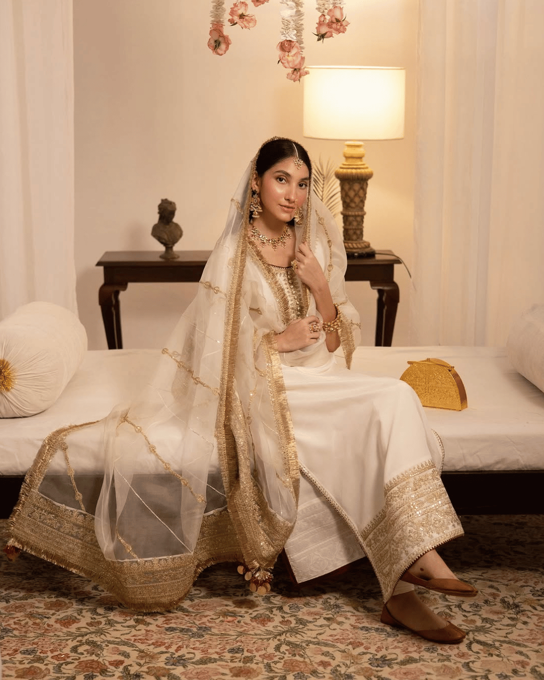 Safaid Zarqash | 3-Piece Stitched Embroidered Outfit