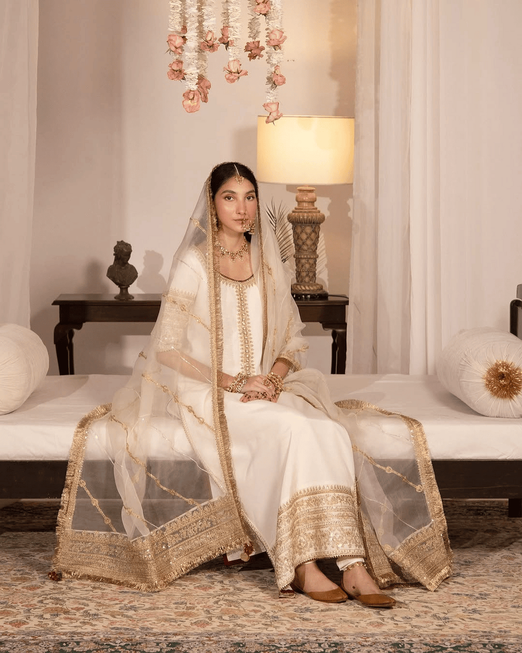 Safaid Zarqash | 3-Piece Stitched Embroidered Outfit