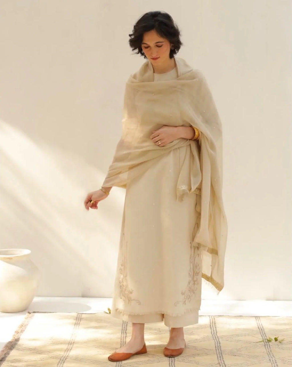 Almond Beige – Classic Summer Suit for Women