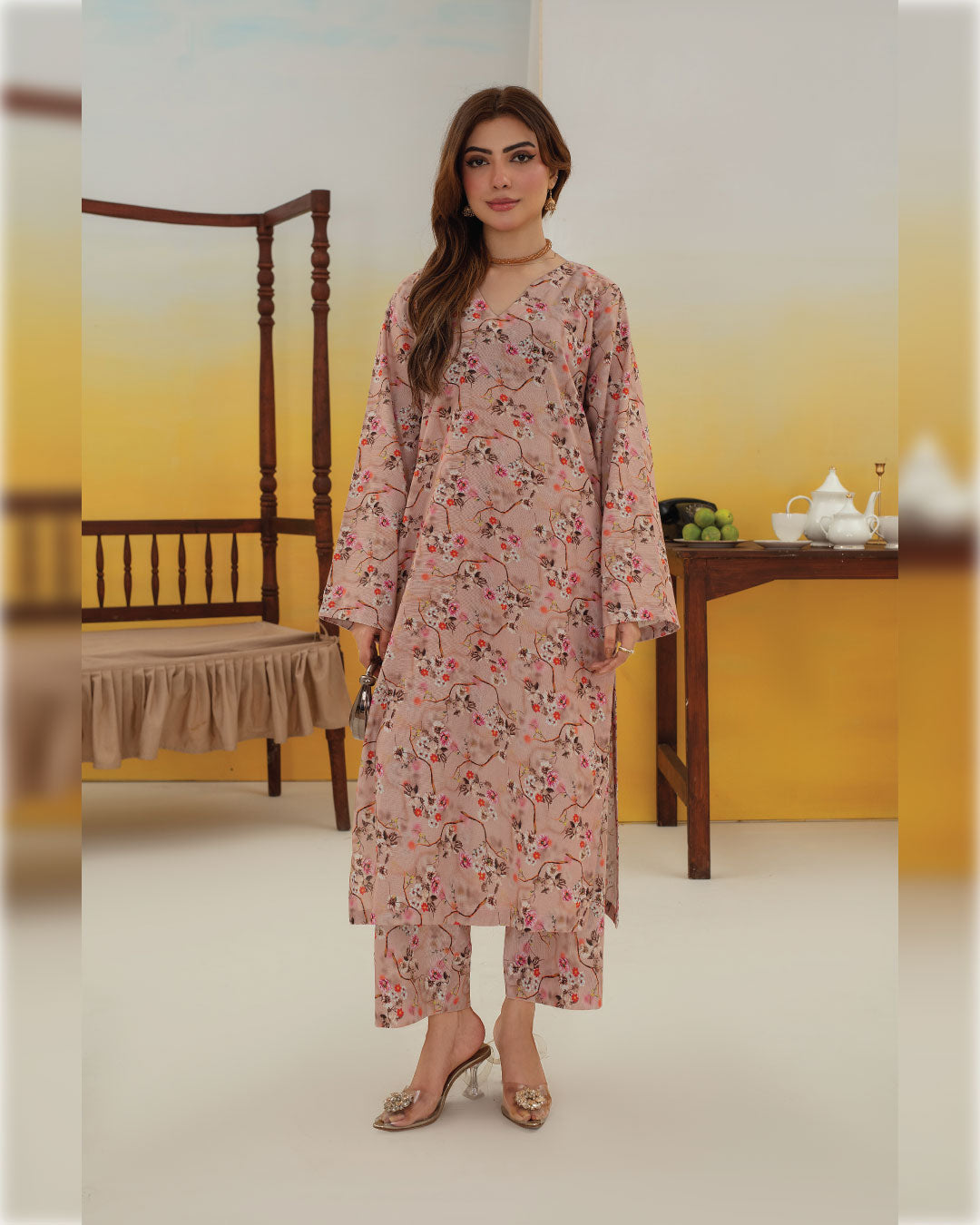 WINTER KHADDAR | WK-102 | BLUSH PETAL
