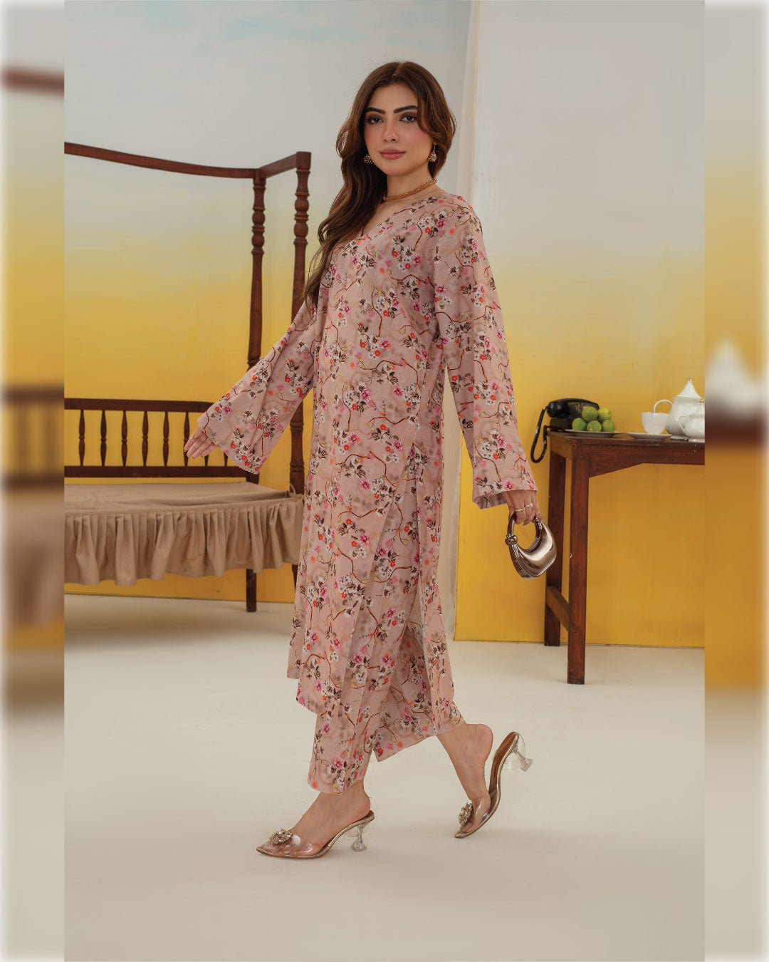 WINTER KHADDAR | WK-102 | BLUSH PETAL