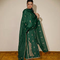 Bottle Green | 3-Piece Stitched Outfit