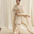 Beige Royale | Stitched 3-Piece