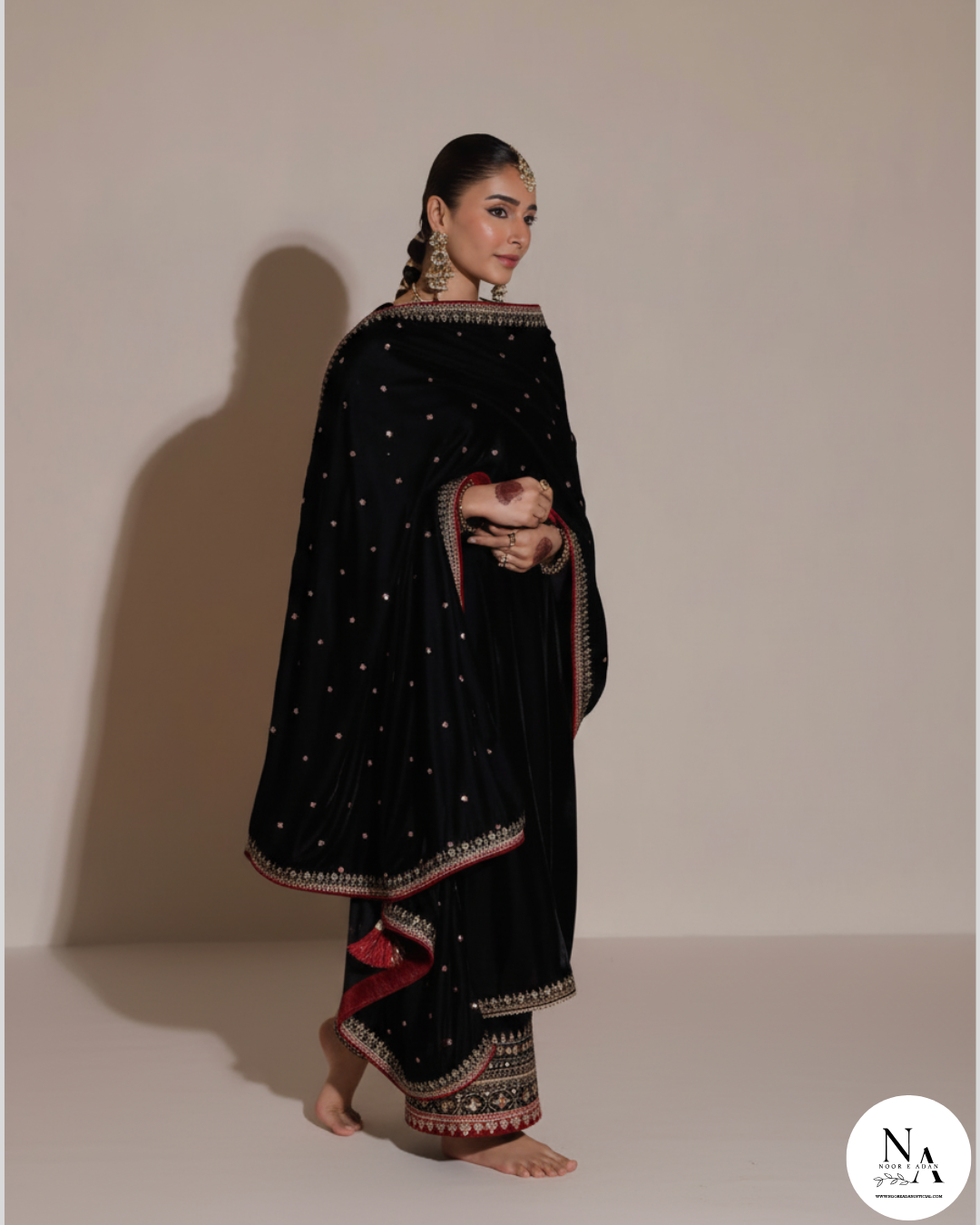 Black Imperial – Luxury Gold Embroidered