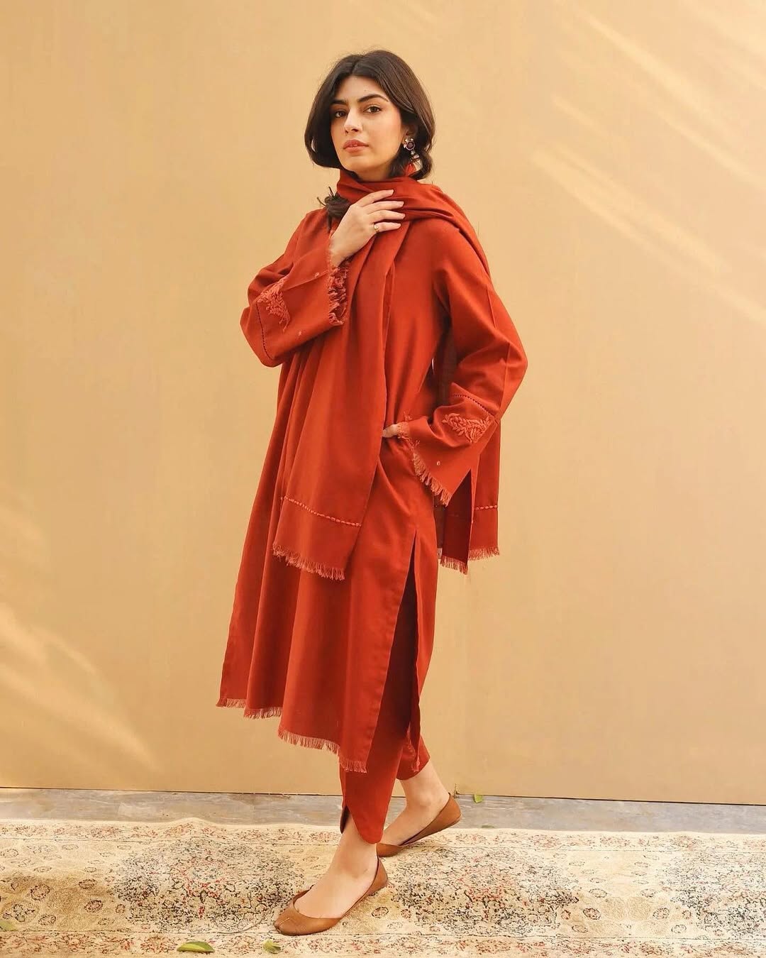 Rust Whisper 3 Piece Stitched Suit