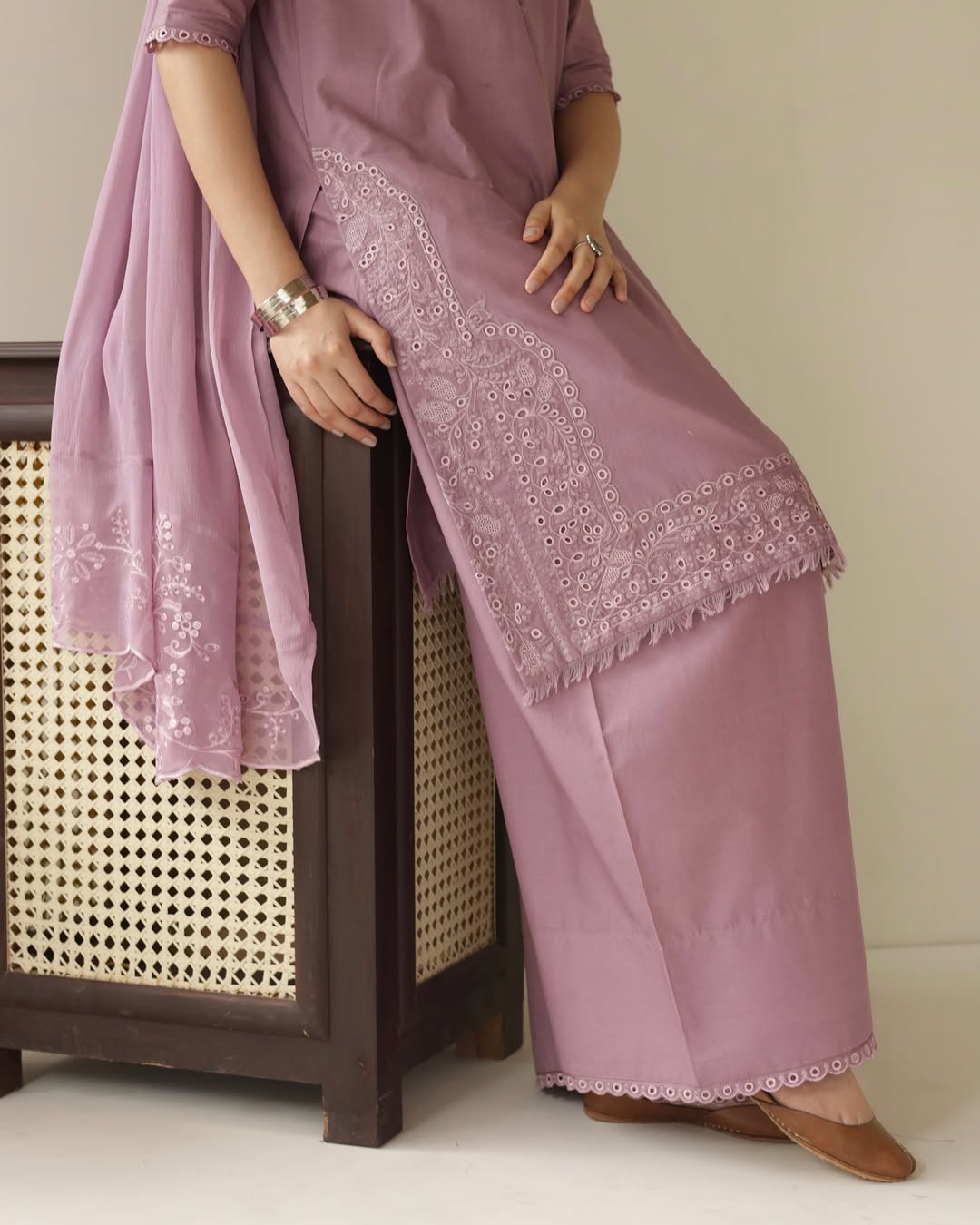 Dusty Lavender | 3-Piece Stitched