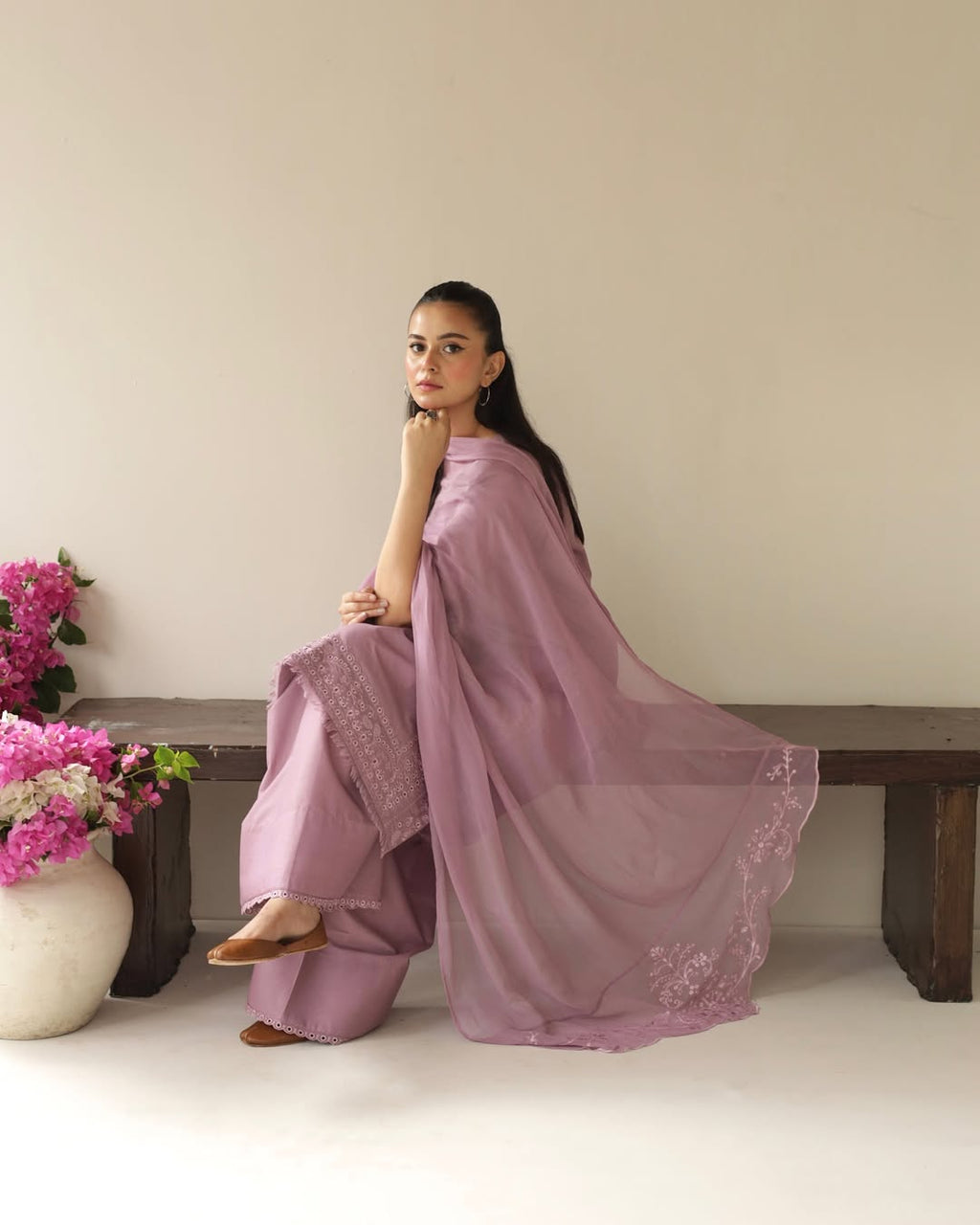 Dusty Lavender | 3-Piece Stitched