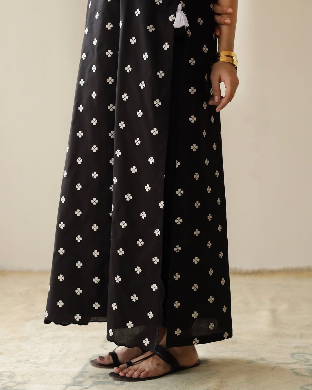 Black Noir – Elegant Embroidered Suit for Women