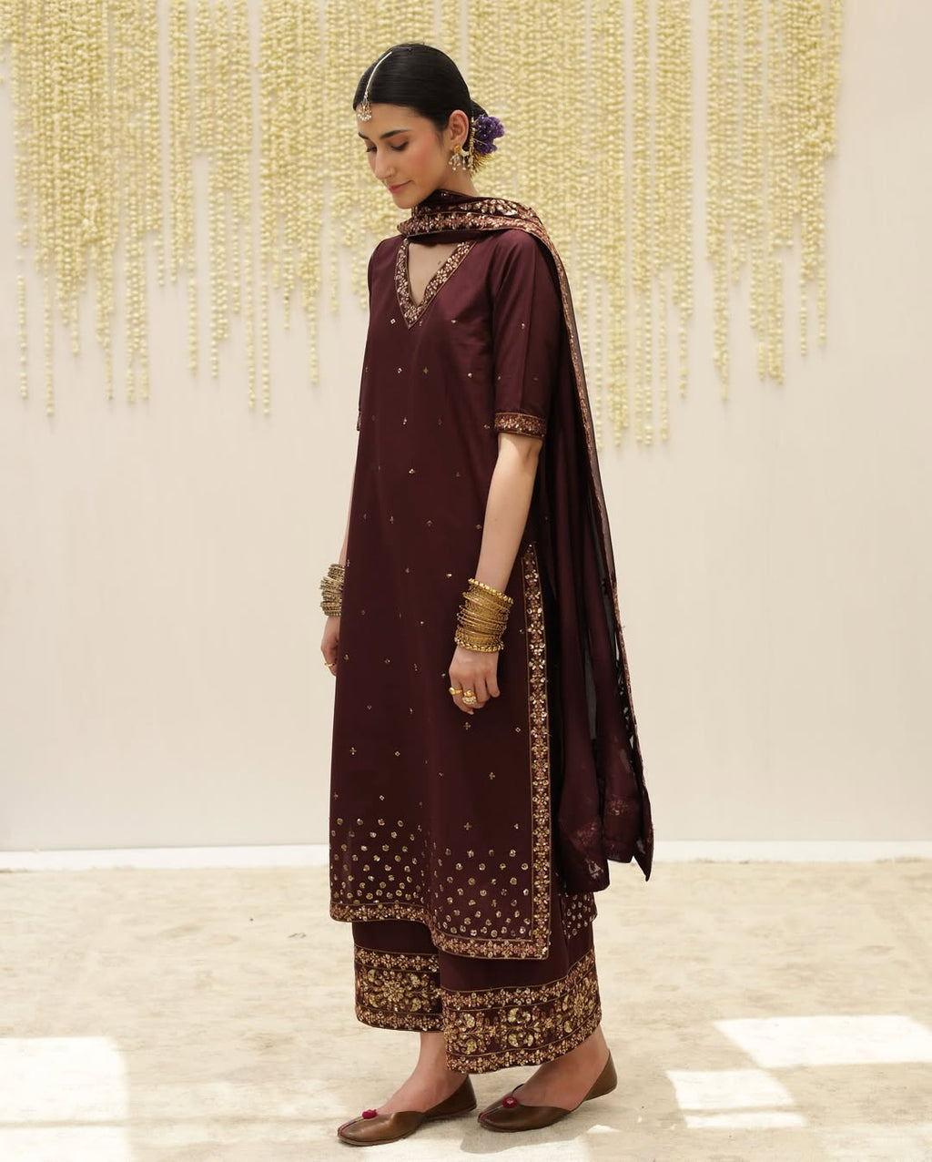 Regal Maroon Majesty – 3 Piece Viscose Stitched Suit
