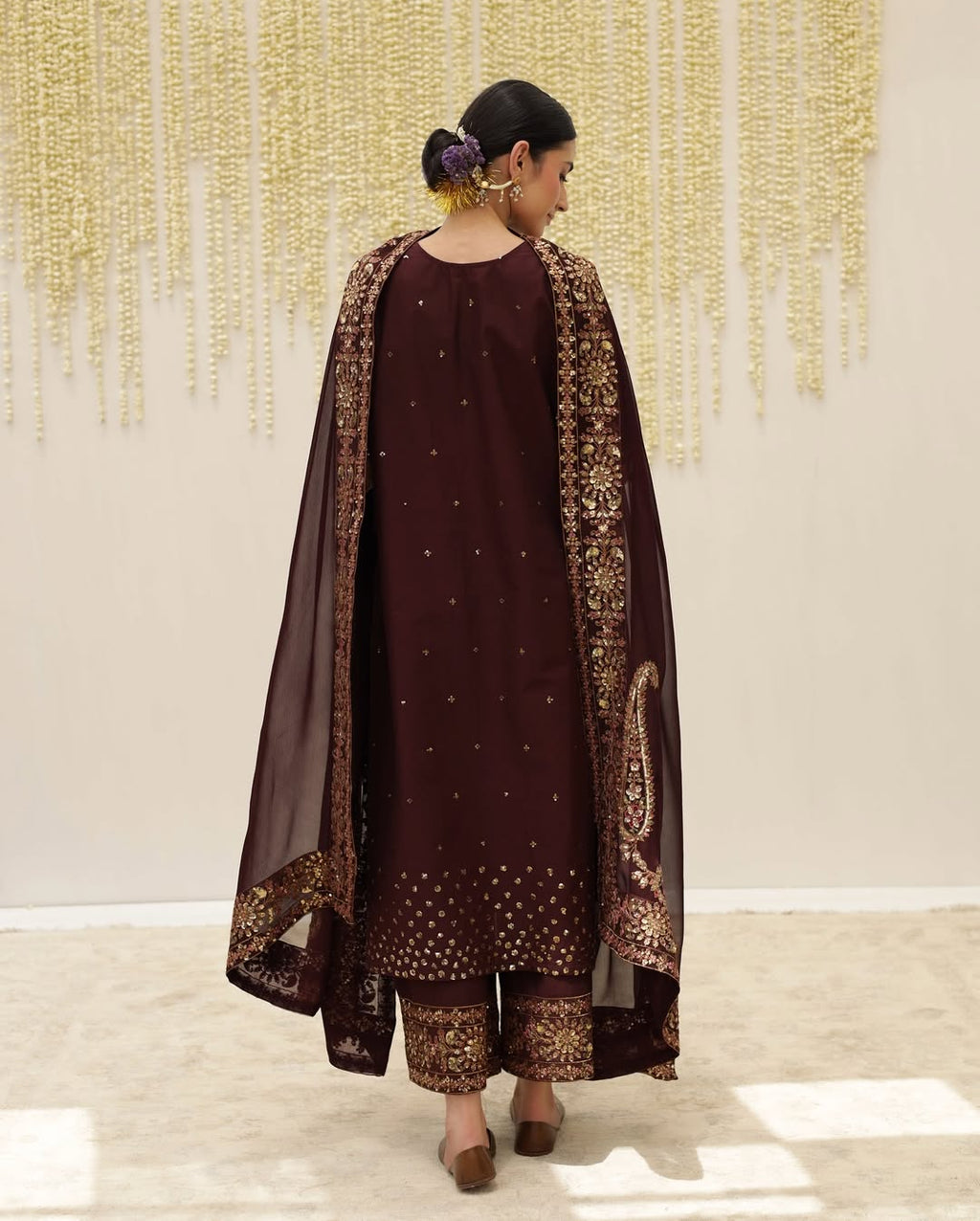 Regal Maroon Majesty – 3 Piece Viscose Stitched Suit