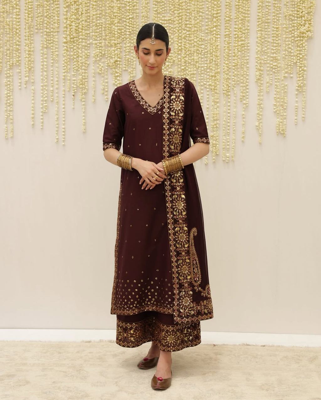 Regal Maroon Majesty – 3 Piece Viscose Stitched Suit