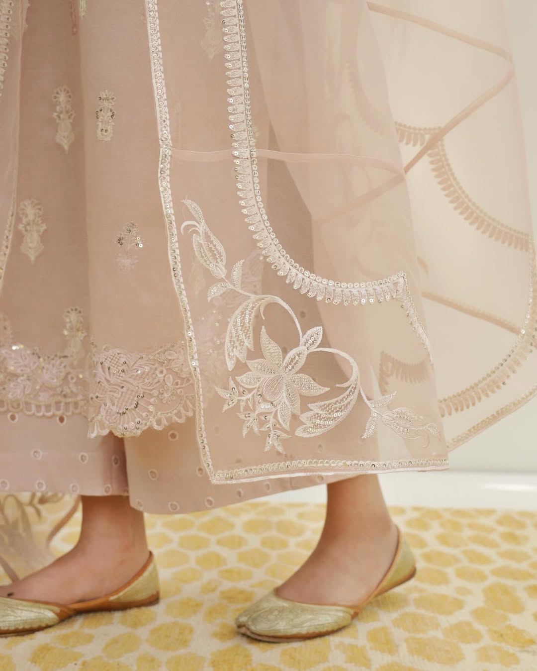 Soft Rose Pink - 3 PIECE STITCHED