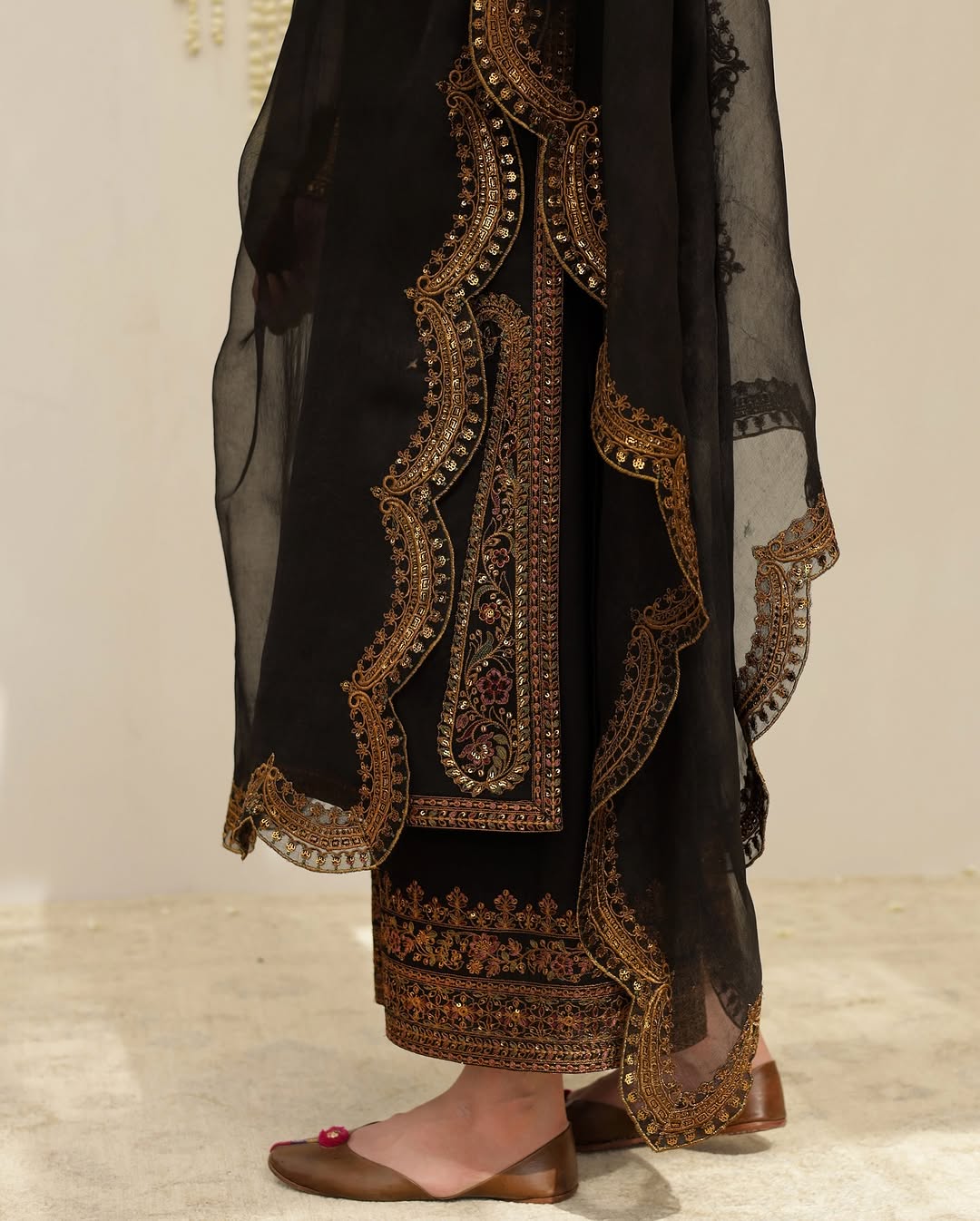Black Elegance | Embroidered Suit
