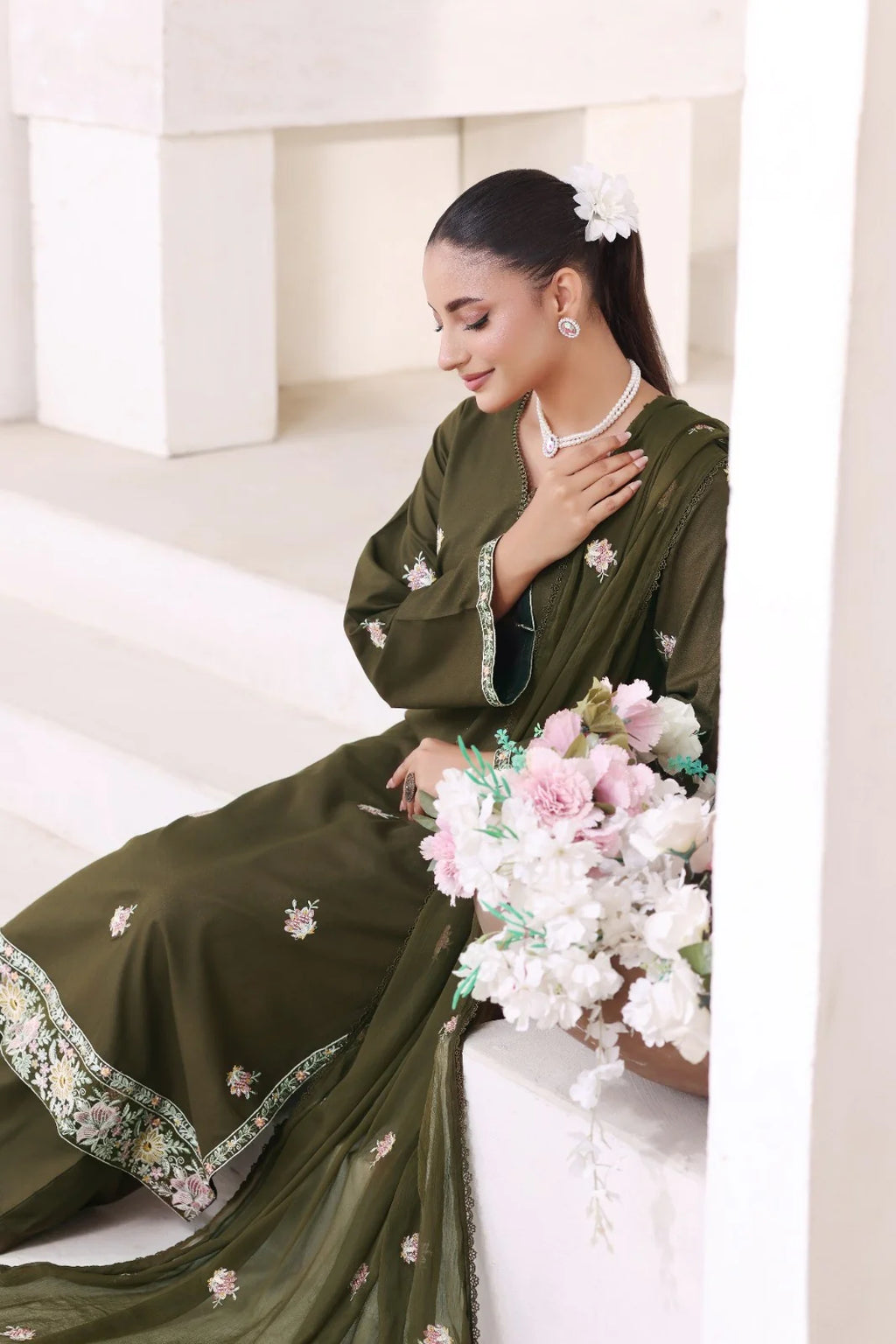 Forest Green | 3- Piece Stitched Suit