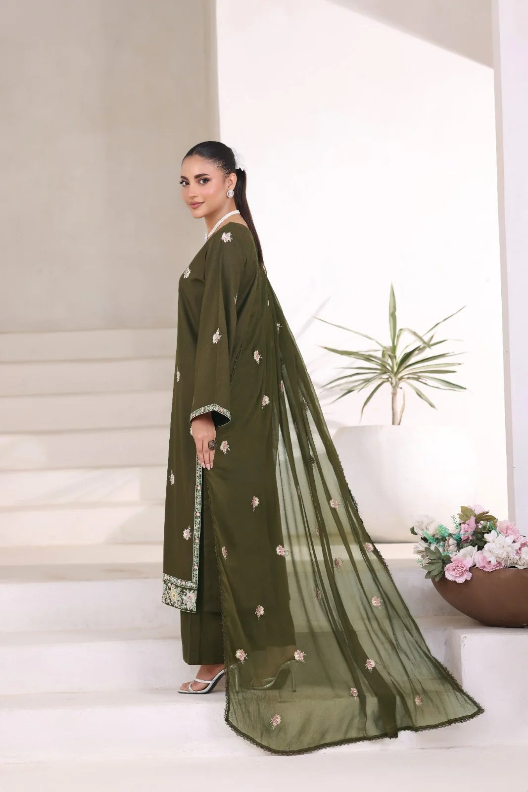 Forest Green | 3- Piece Stitched Suit