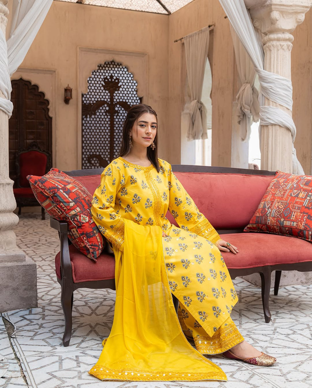 Marigold Flora – Stylish Summer Suit for Women