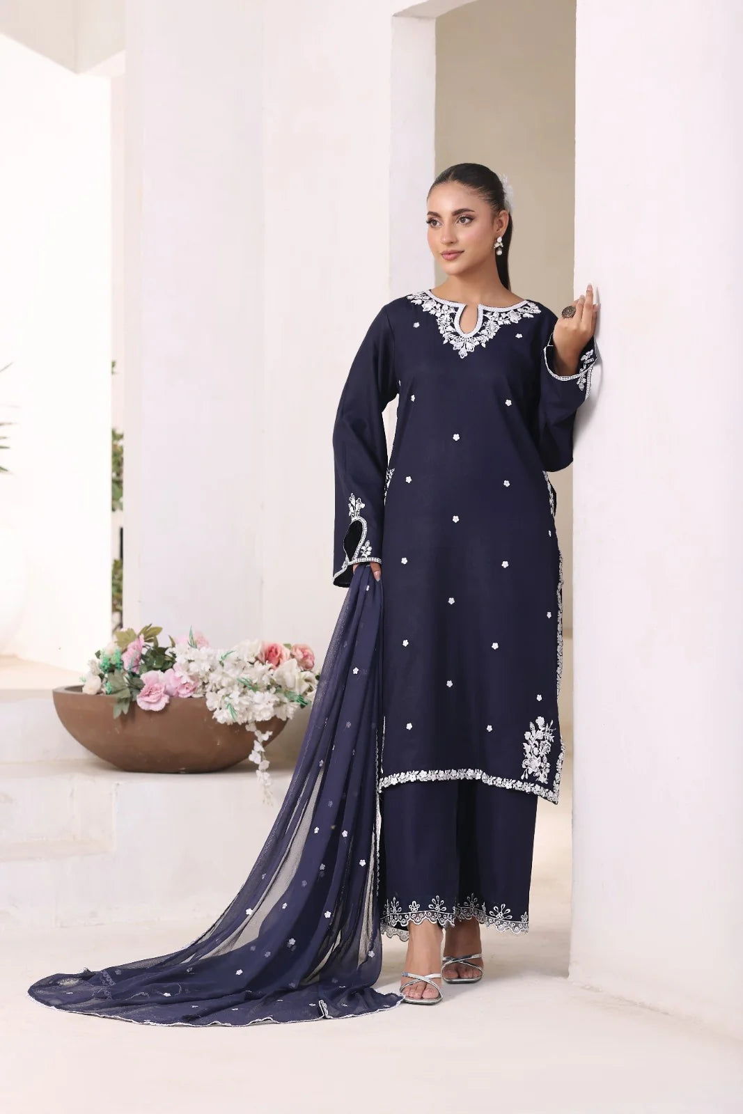 Navy | 3 Piece Stitched Suit