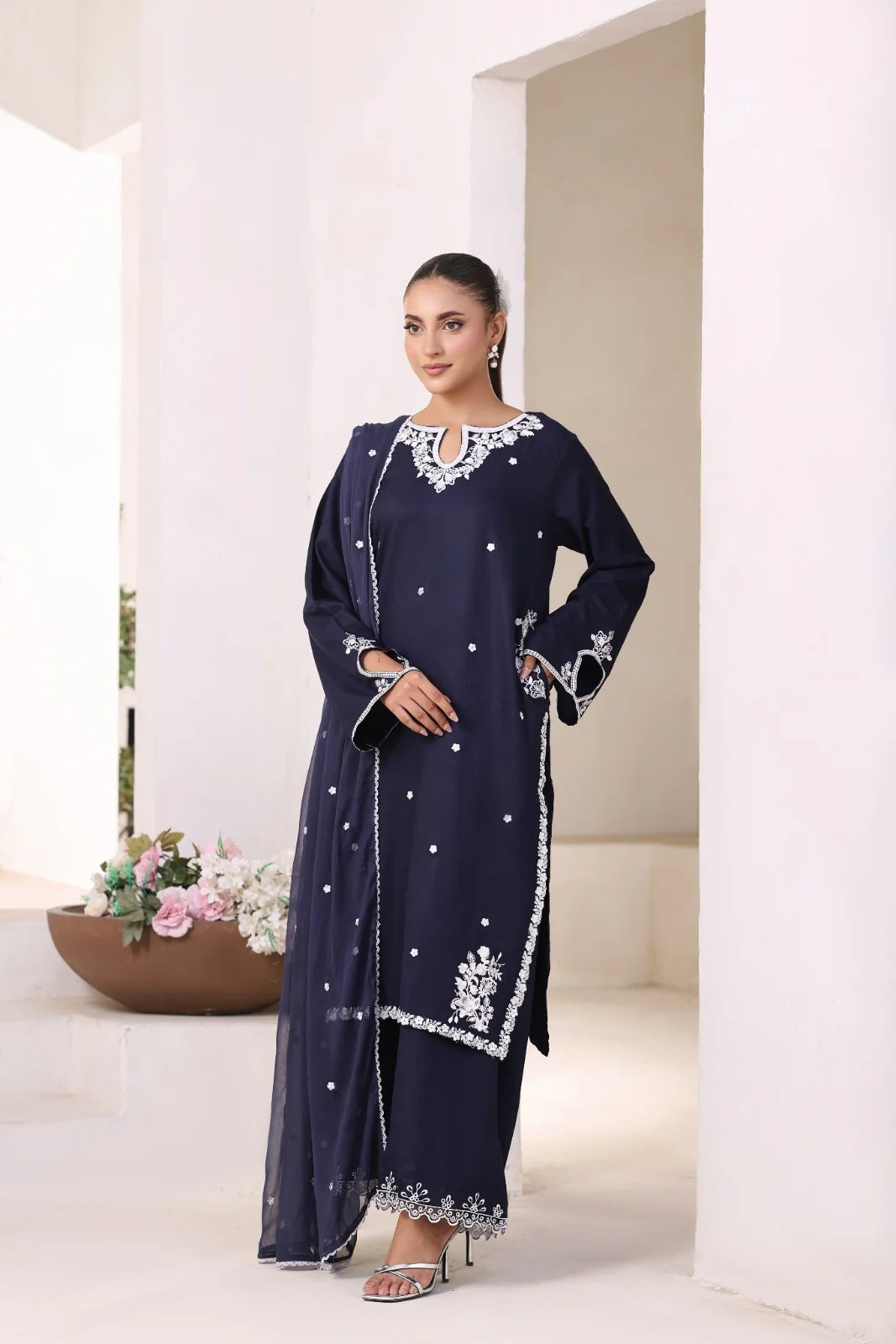 Navy | 3 Piece Stitched Suit