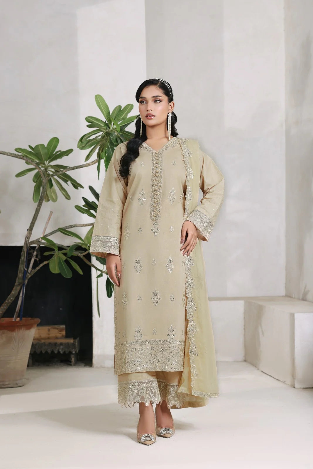 Nazakat | 3 Piece Stitched Suit