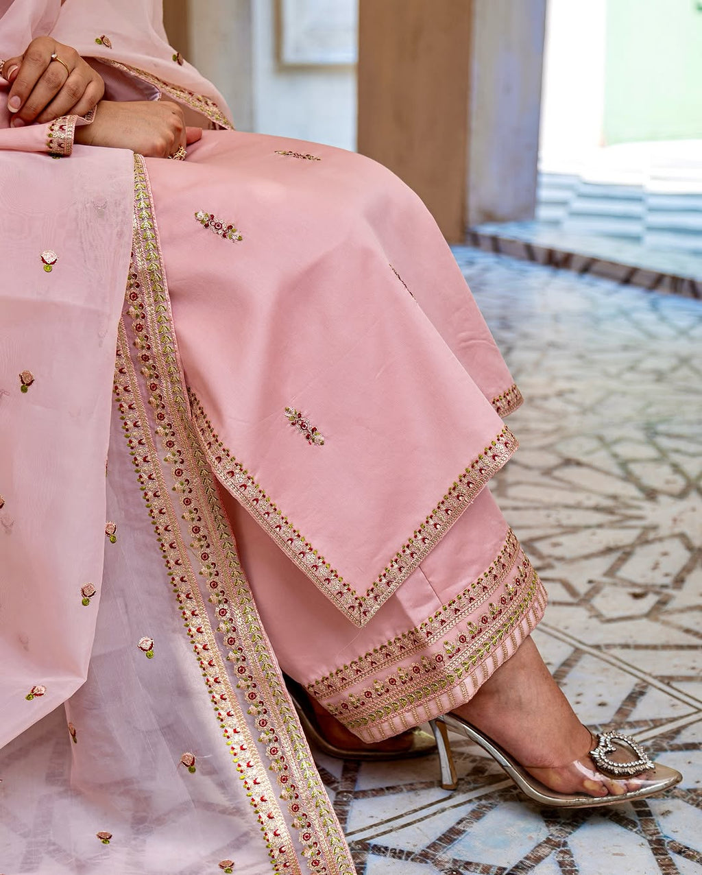 Royal Pink Majesty – Premium Stitched Suit for Women
