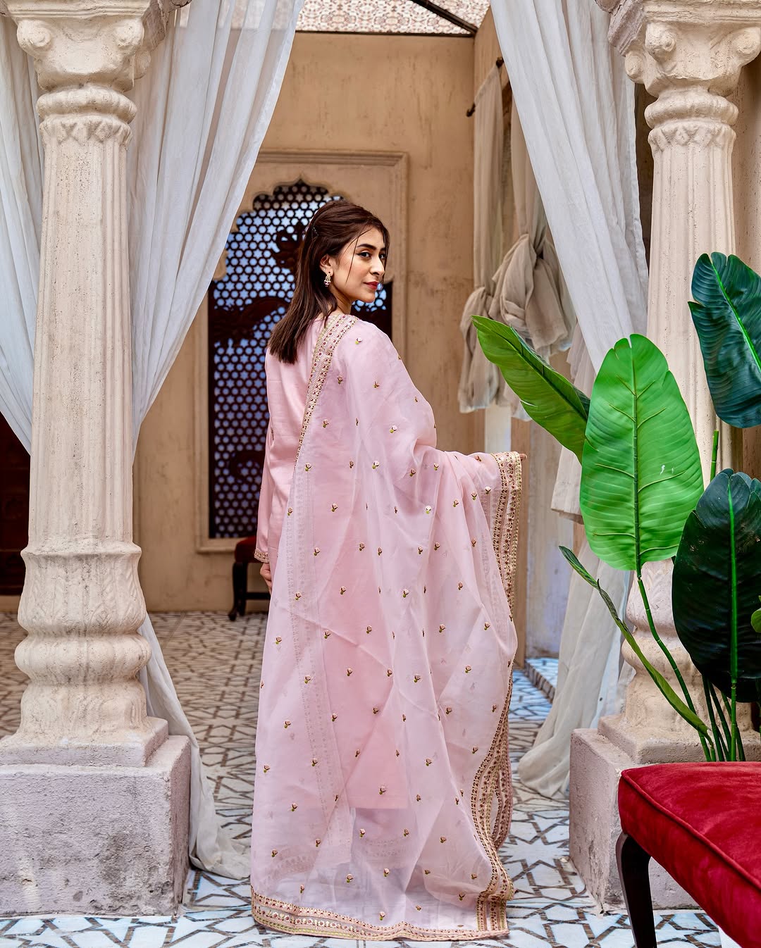Royal Pink Majesty – Premium Stitched Suit for Women