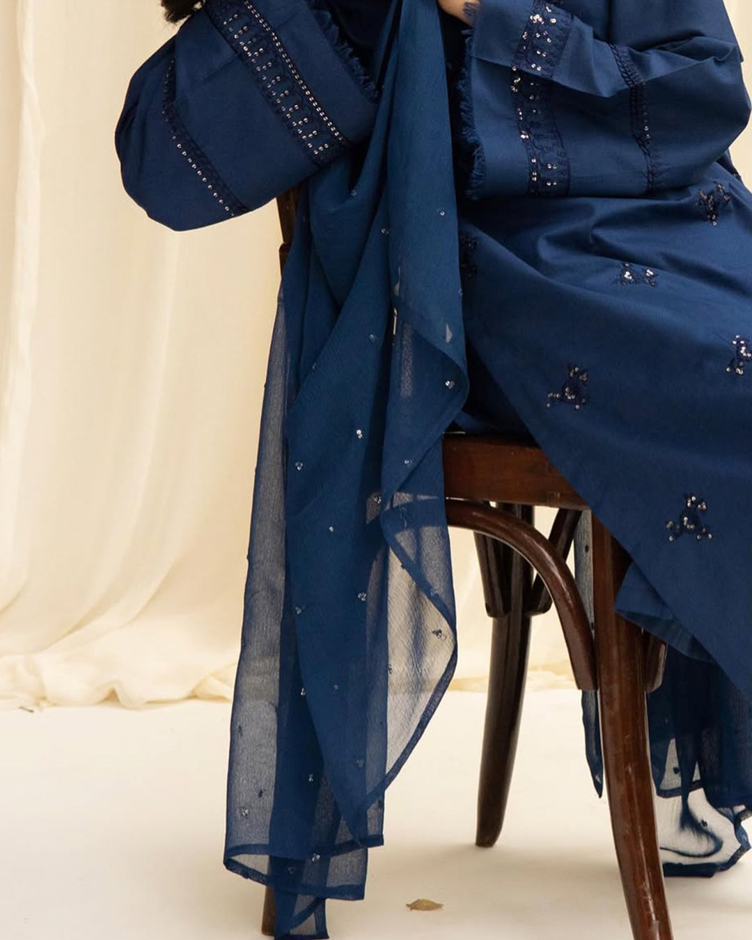 Starry Night - Navy Blue Embellished Ensemble