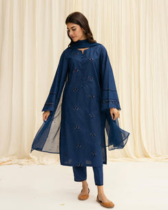 Starry Night - Navy Blue Embellished Ensemble
